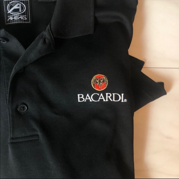 Other - Bacardi Men’s Black Polo, size Large